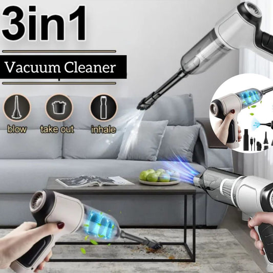 3 in 1 Car Vaccum Cleaner Rechargable
